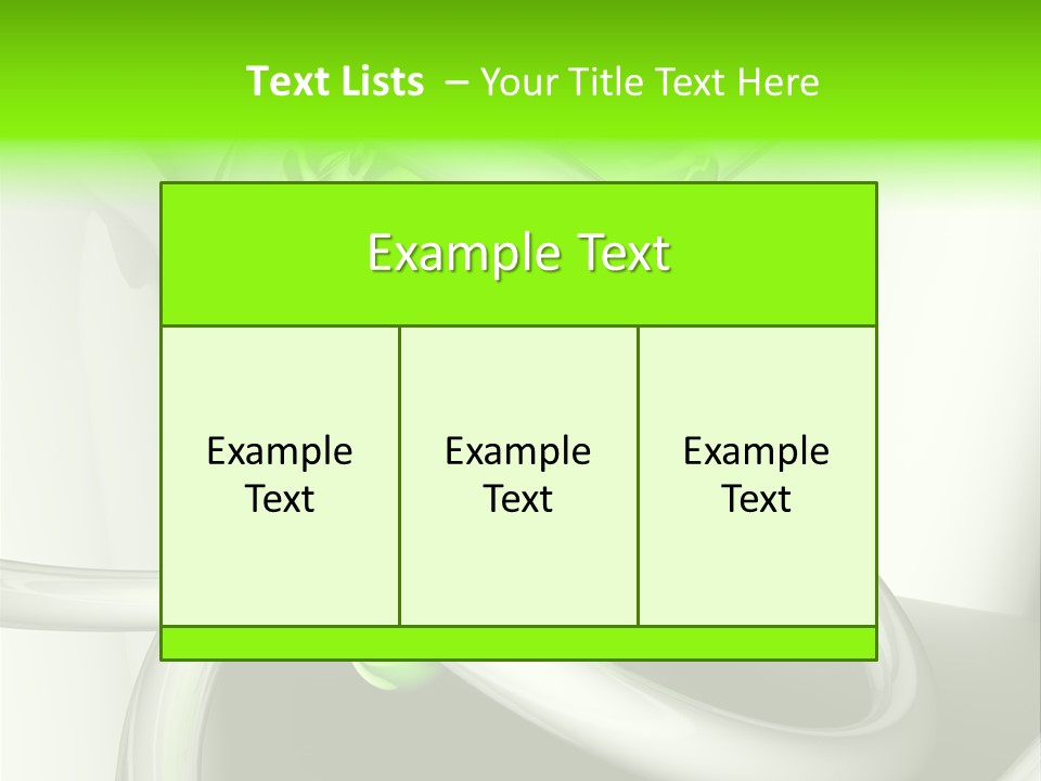 Rendering Green Idea PowerPoint Template