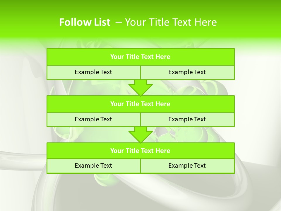 Rendering Green Idea PowerPoint Template