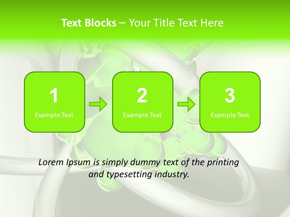 Rendering Green Idea PowerPoint Template