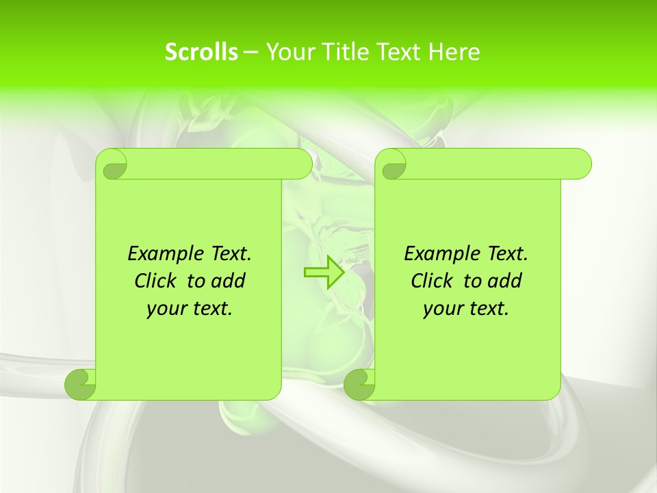 Rendering Green Idea PowerPoint Template