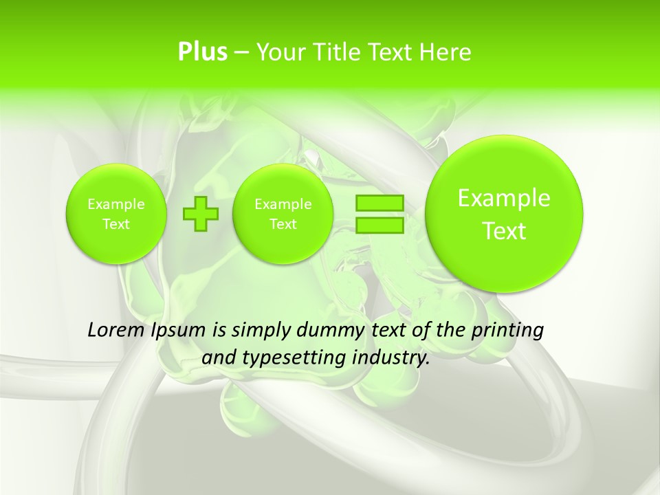 Rendering Green Idea PowerPoint Template
