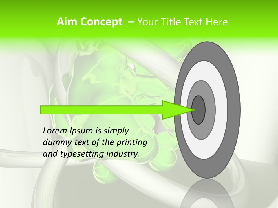 Rendering Green Idea PowerPoint Template