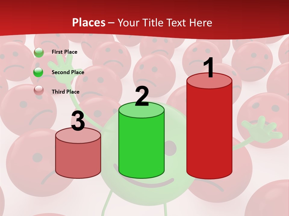 Emoticon Red Sad PowerPoint Template