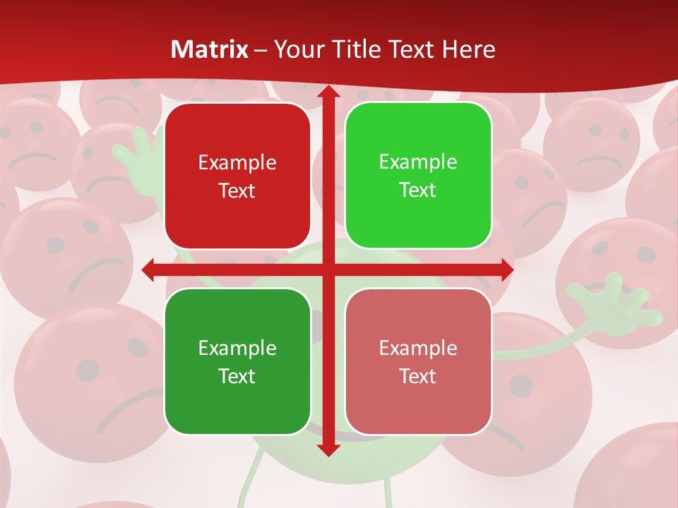 Emoticon Red Sad PowerPoint Template