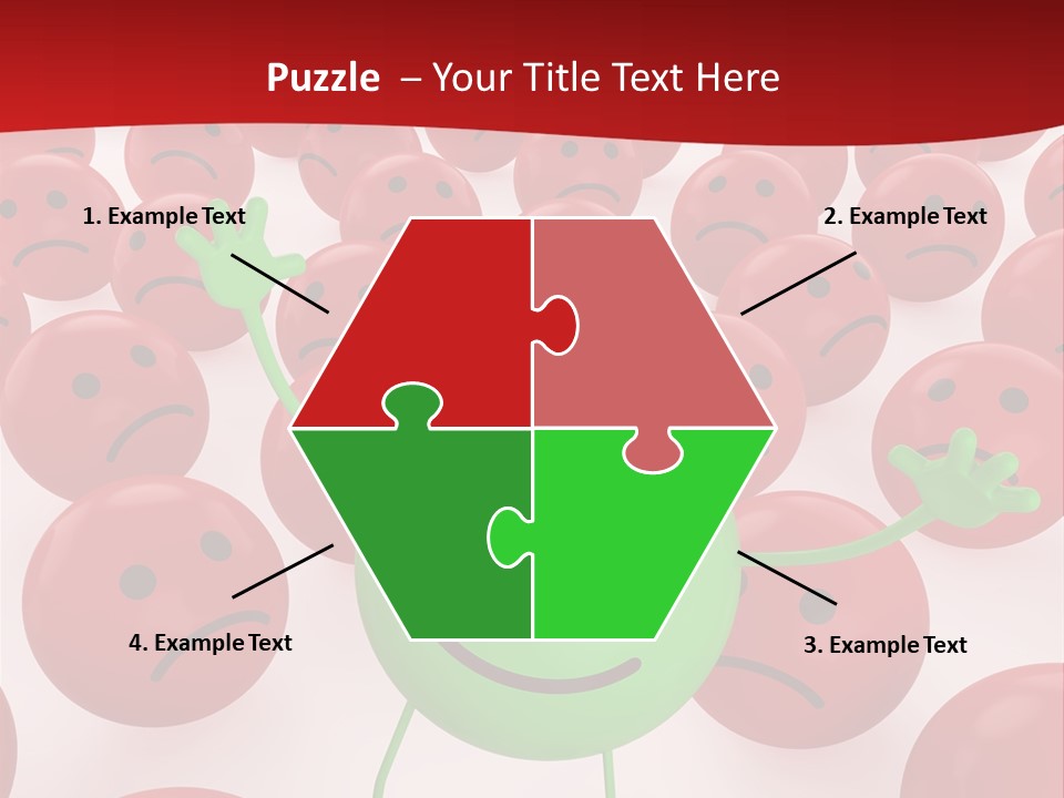 Emoticon Red Sad PowerPoint Template