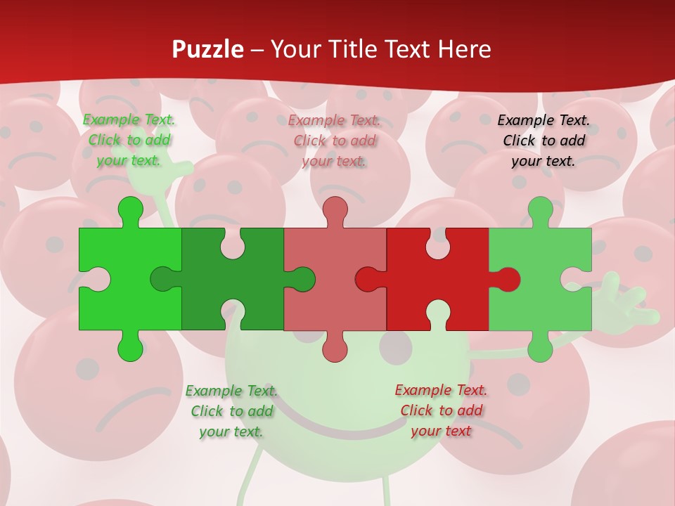 Emoticon Red Sad PowerPoint Template