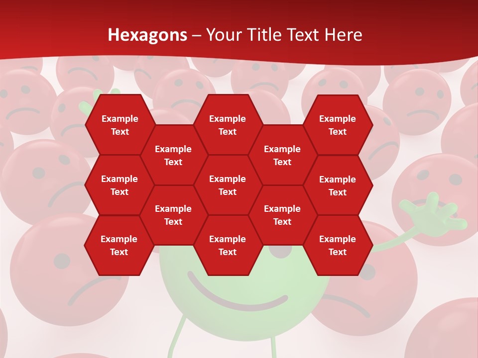 Emoticon Red Sad PowerPoint Template