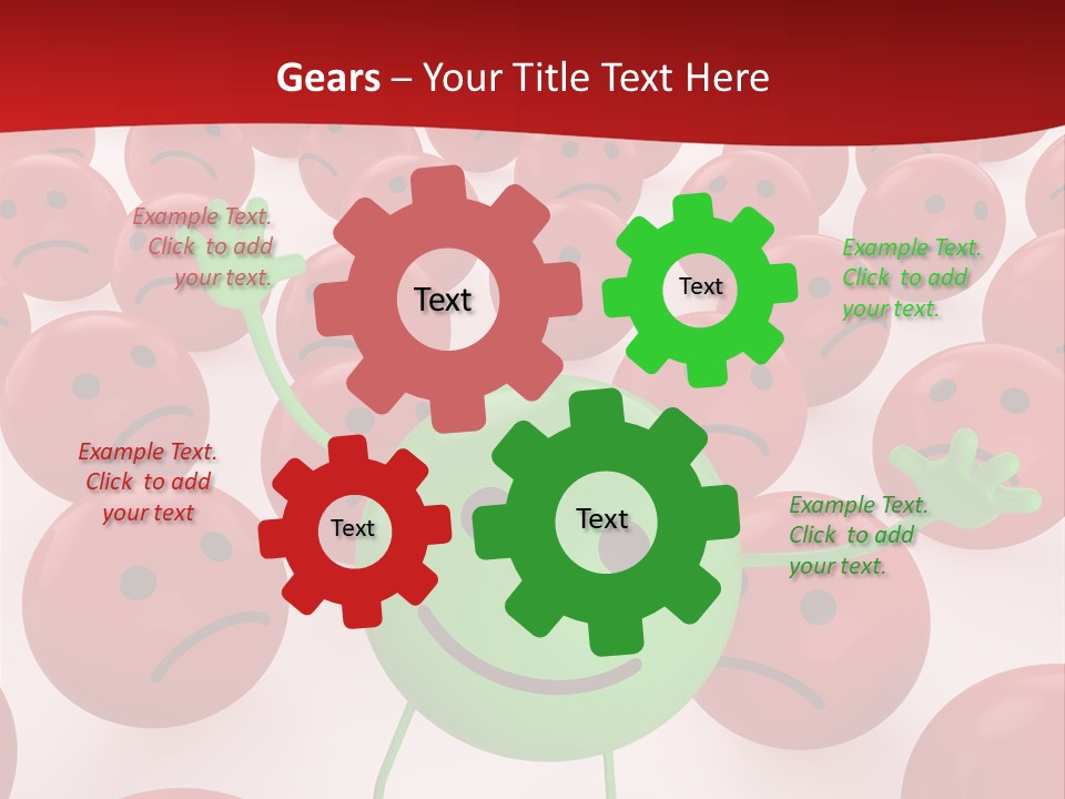 Emoticon Red Sad PowerPoint Template