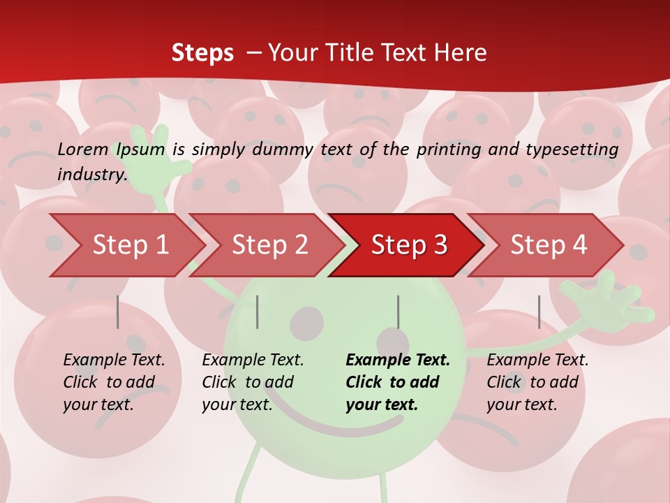 Emoticon Red Sad PowerPoint Template