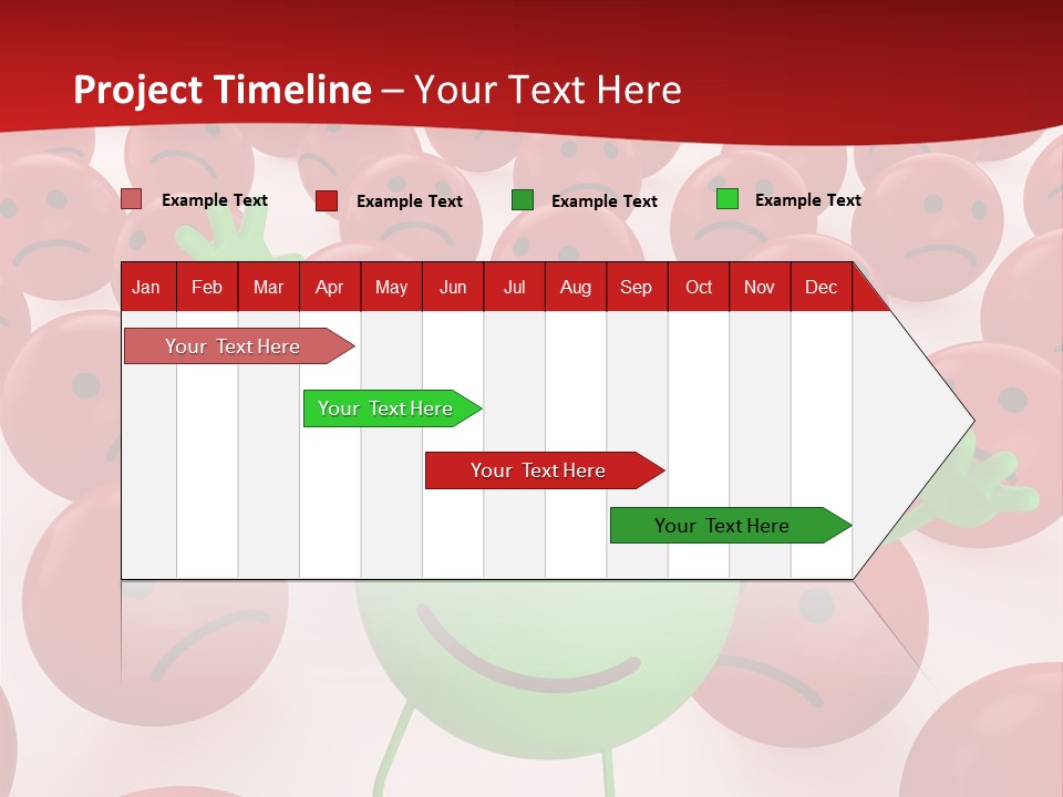 Emoticon Red Sad PowerPoint Template
