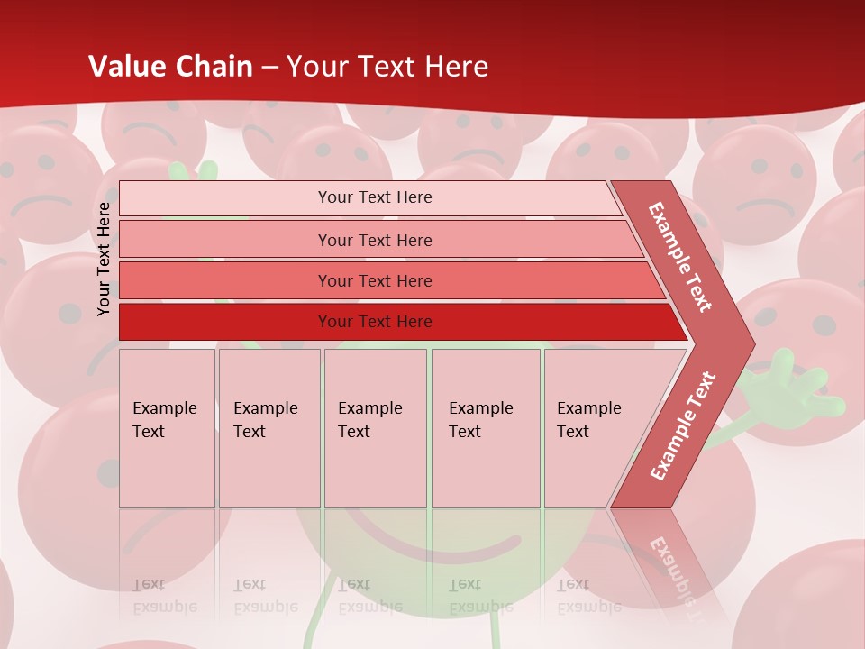 Emoticon Red Sad PowerPoint Template