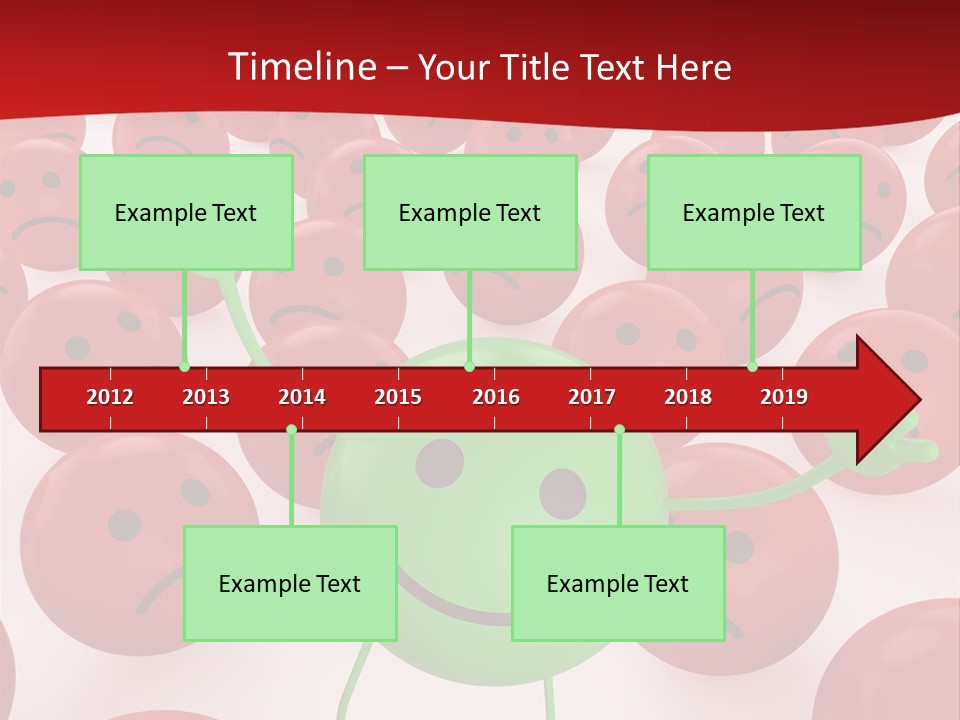 Emoticon Red Sad PowerPoint Template