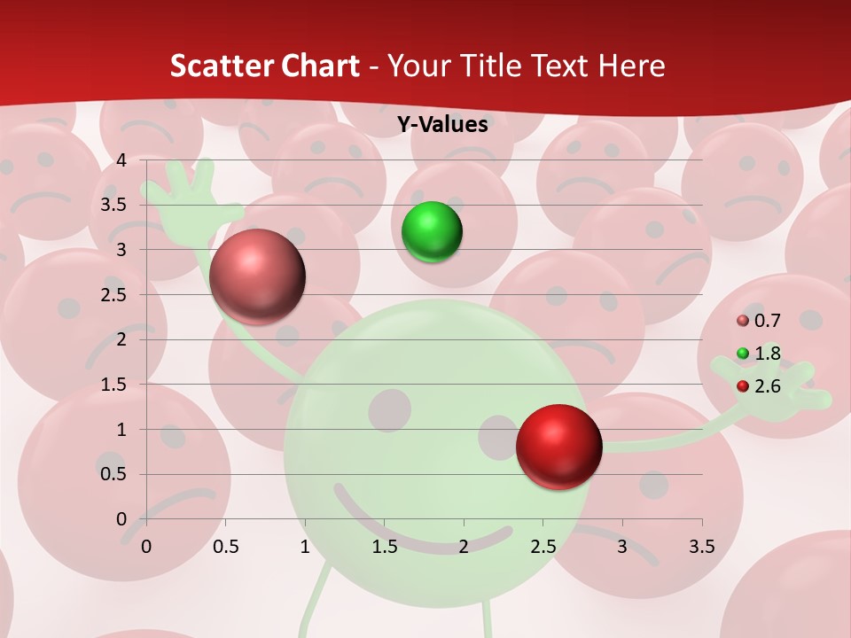 Emoticon Red Sad PowerPoint Template