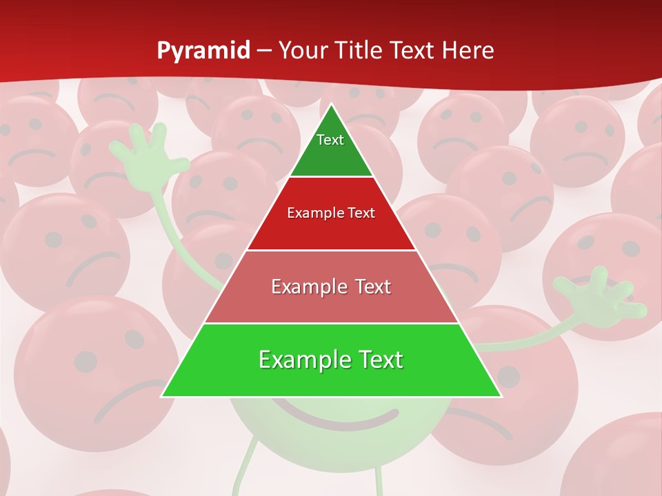 Emoticon Red Sad PowerPoint Template