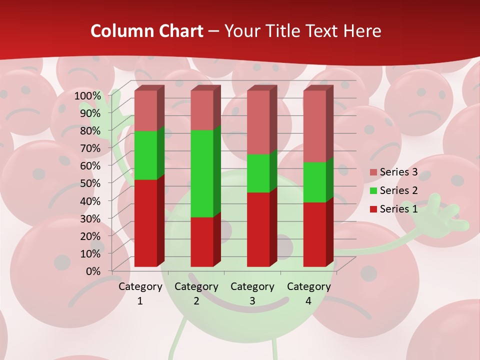 Emoticon Red Sad PowerPoint Template