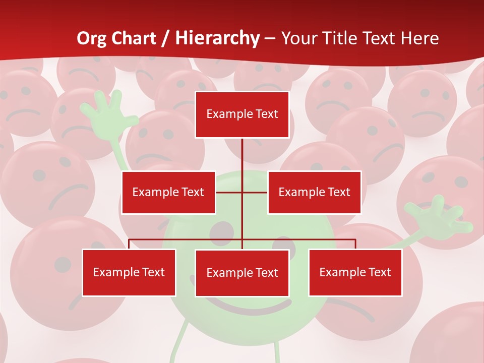 Emoticon Red Sad PowerPoint Template