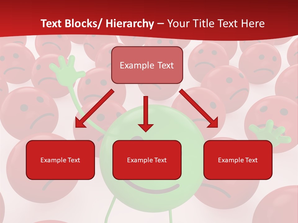 Emoticon Red Sad PowerPoint Template