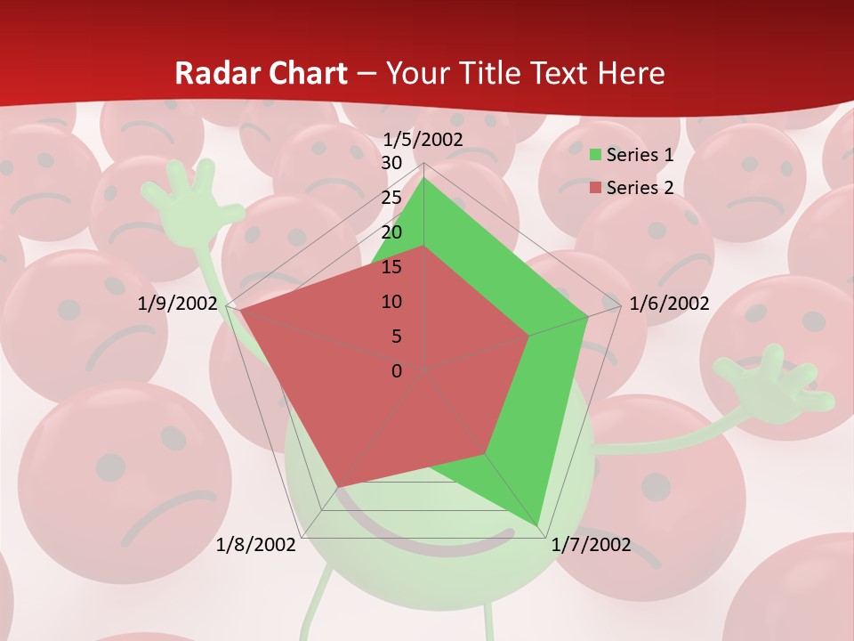 Emoticon Red Sad PowerPoint Template