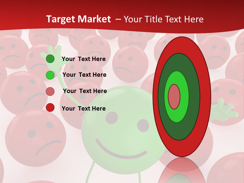 Emoticon Red Sad PowerPoint Template