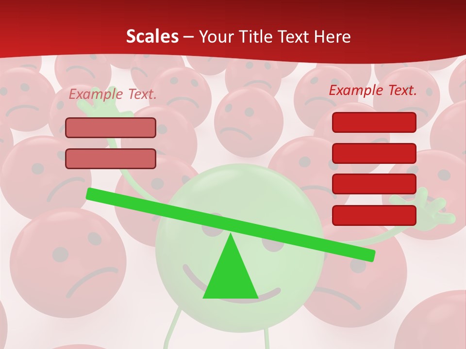 Emoticon Red Sad PowerPoint Template