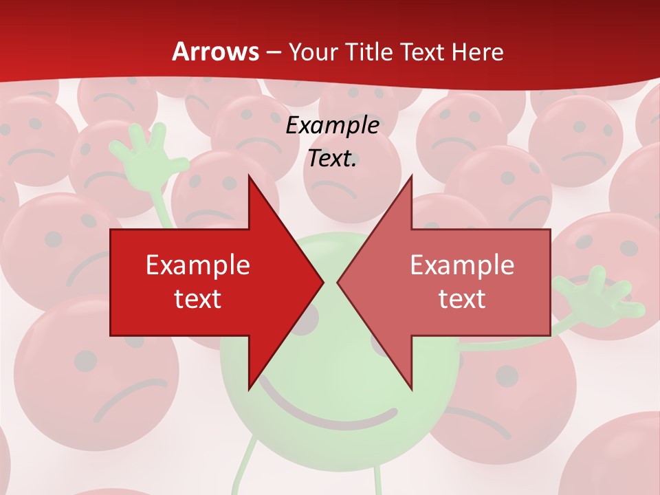 Emoticon Red Sad PowerPoint Template