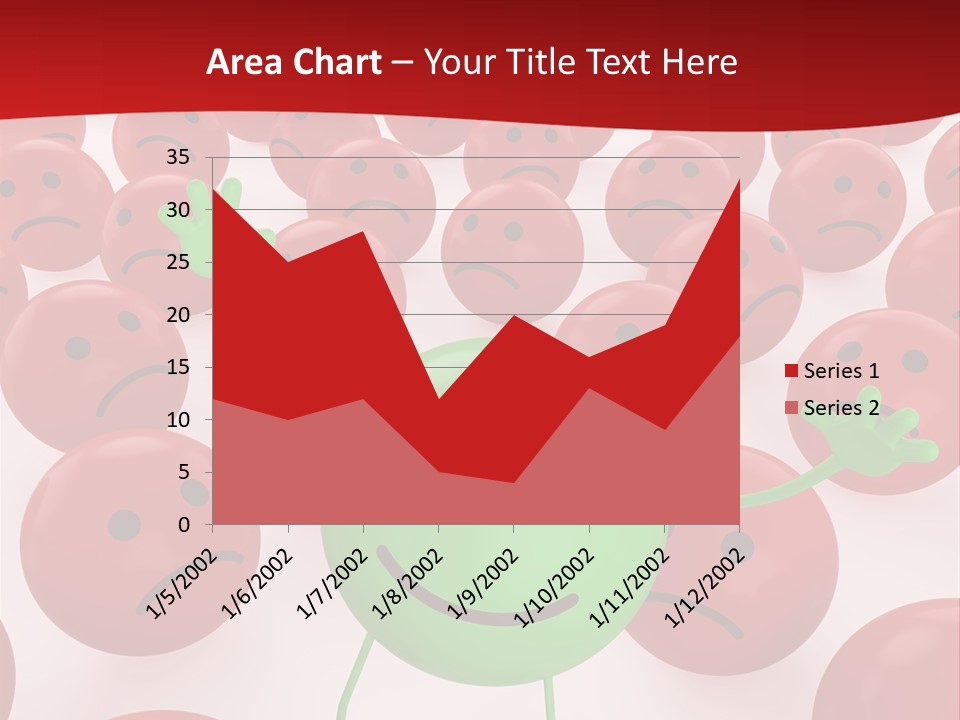 Emoticon Red Sad PowerPoint Template
