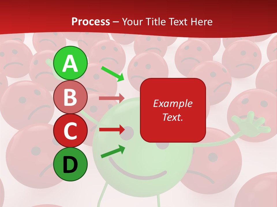 Emoticon Red Sad PowerPoint Template