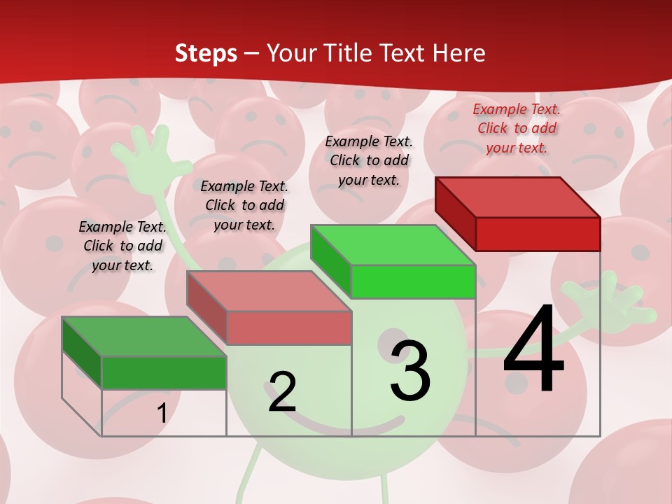 Emoticon Red Sad PowerPoint Template
