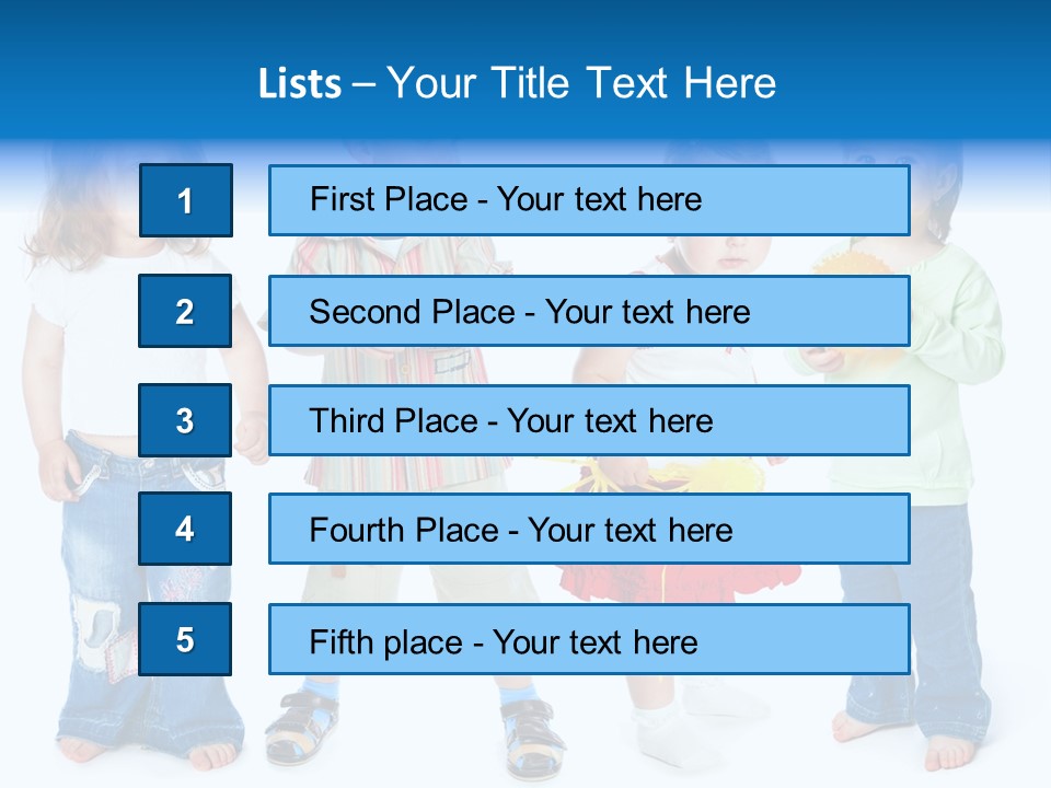 Innocence White Background PowerPoint Template