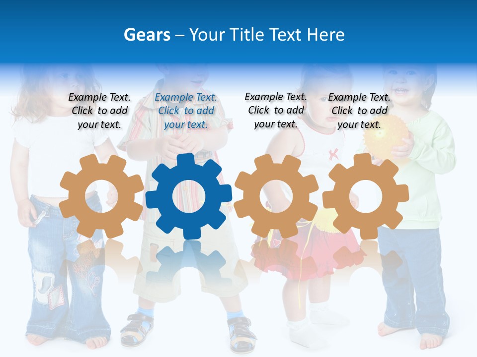 Innocence White Background PowerPoint Template