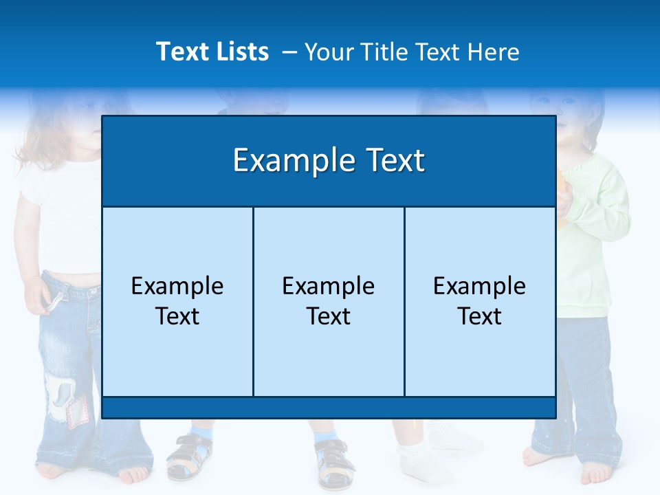 Innocence White Background PowerPoint Template