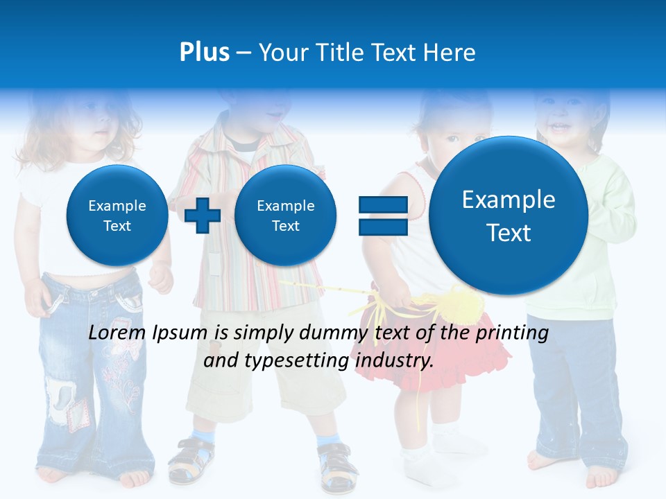 Innocence White Background PowerPoint Template