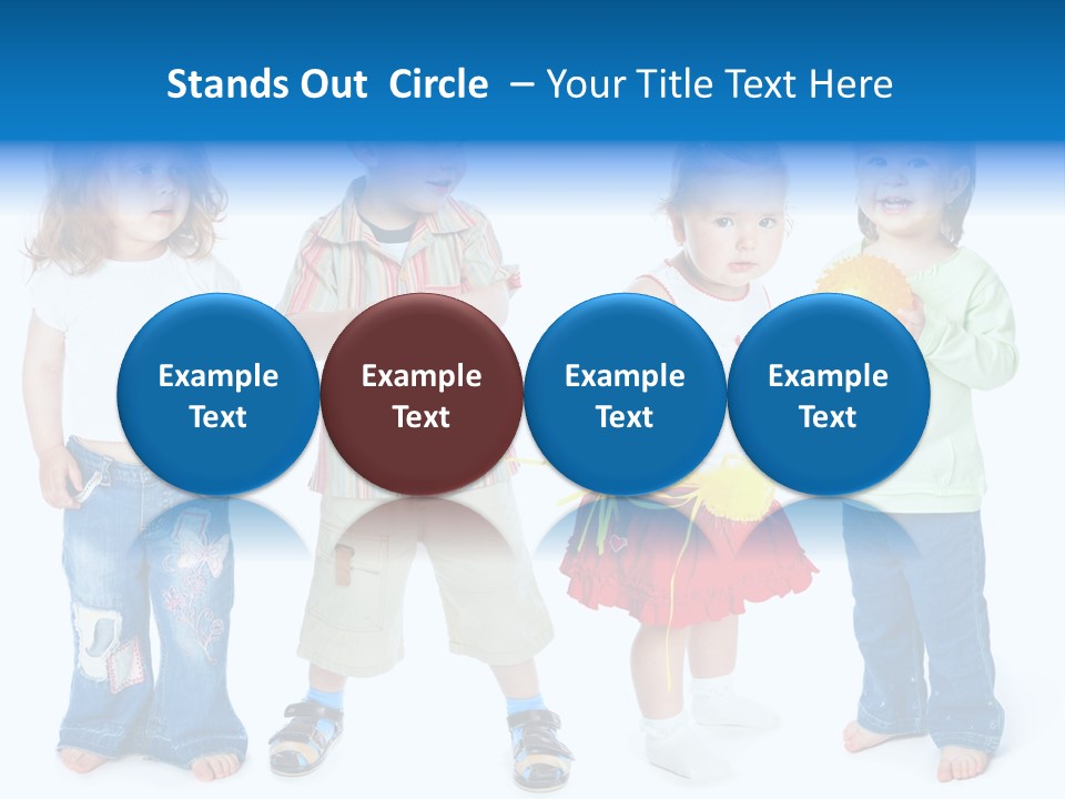 Innocence White Background PowerPoint Template