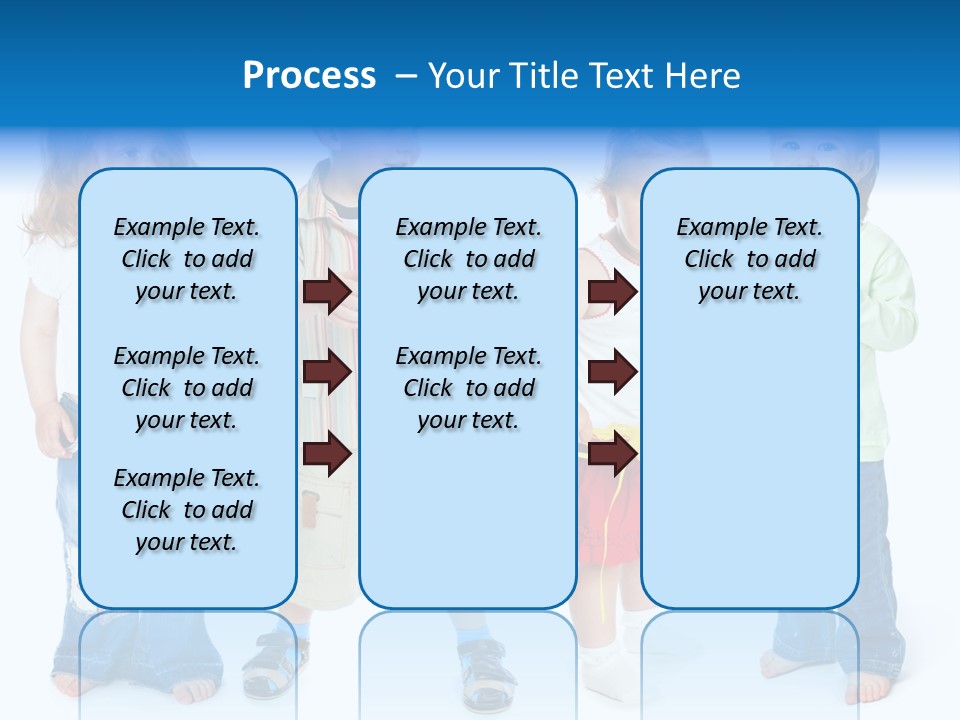 Innocence White Background PowerPoint Template