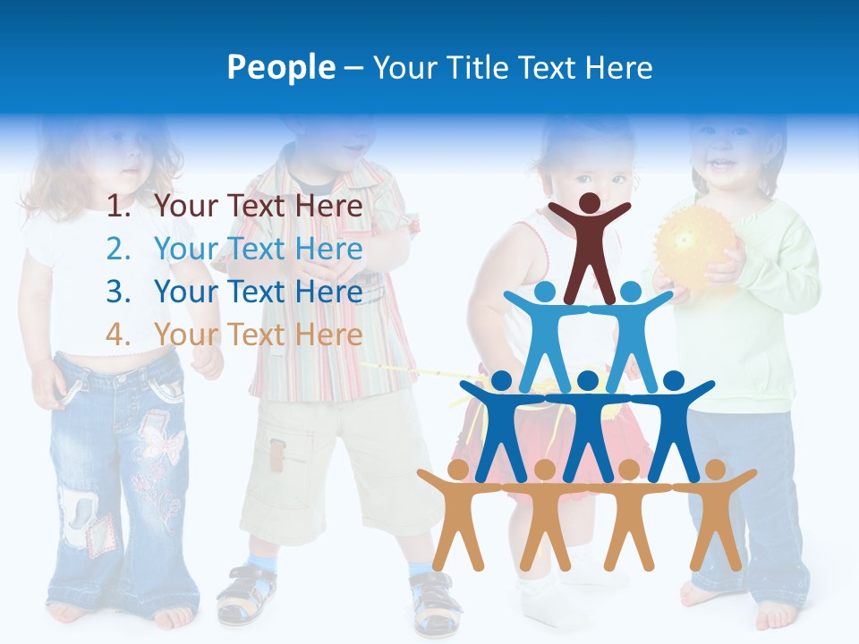 Innocence White Background PowerPoint Template