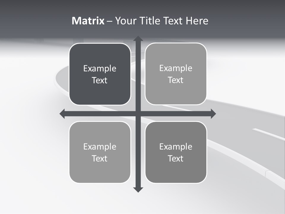 Street Isolated Road PowerPoint Template