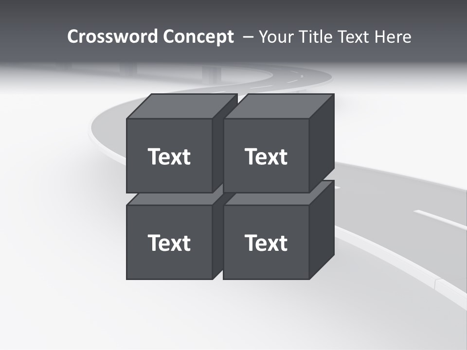 Street Isolated Road PowerPoint Template