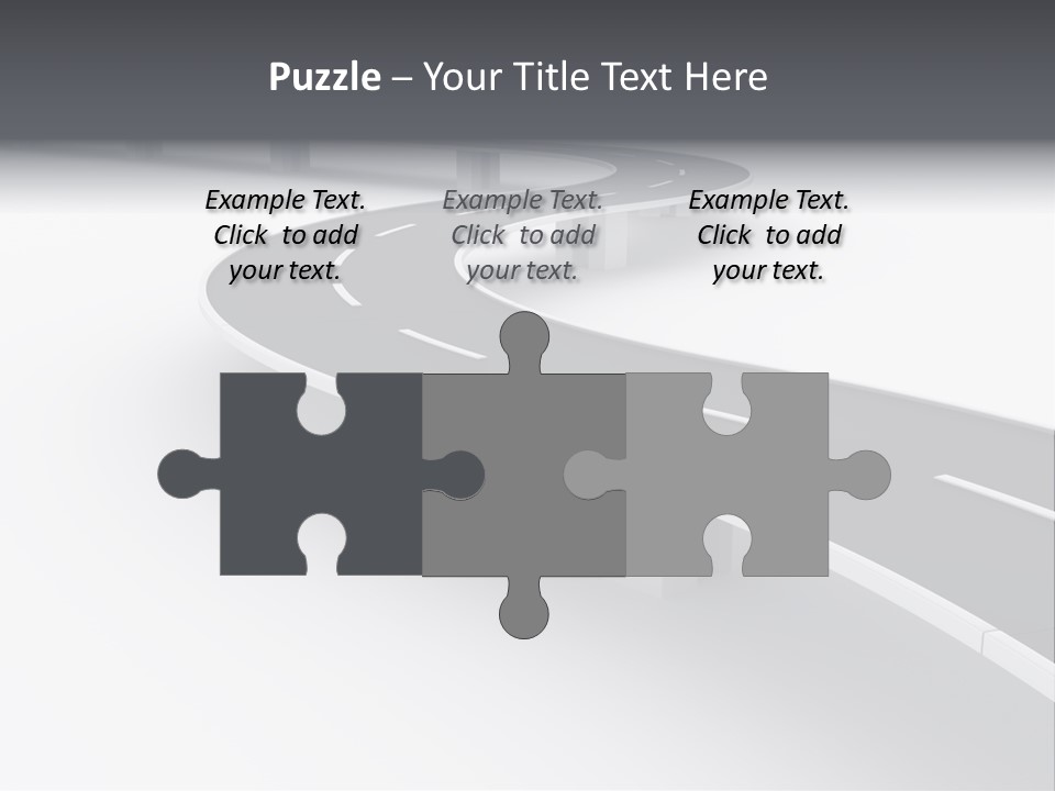 Street Isolated Road PowerPoint Template