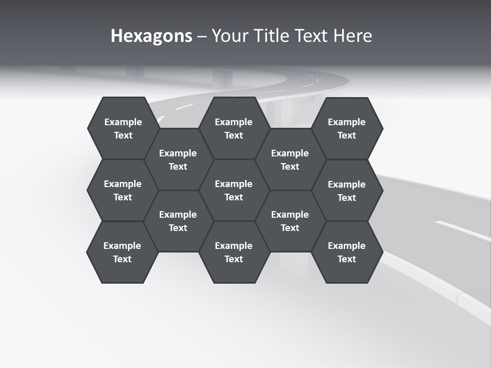 Street Isolated Road PowerPoint Template