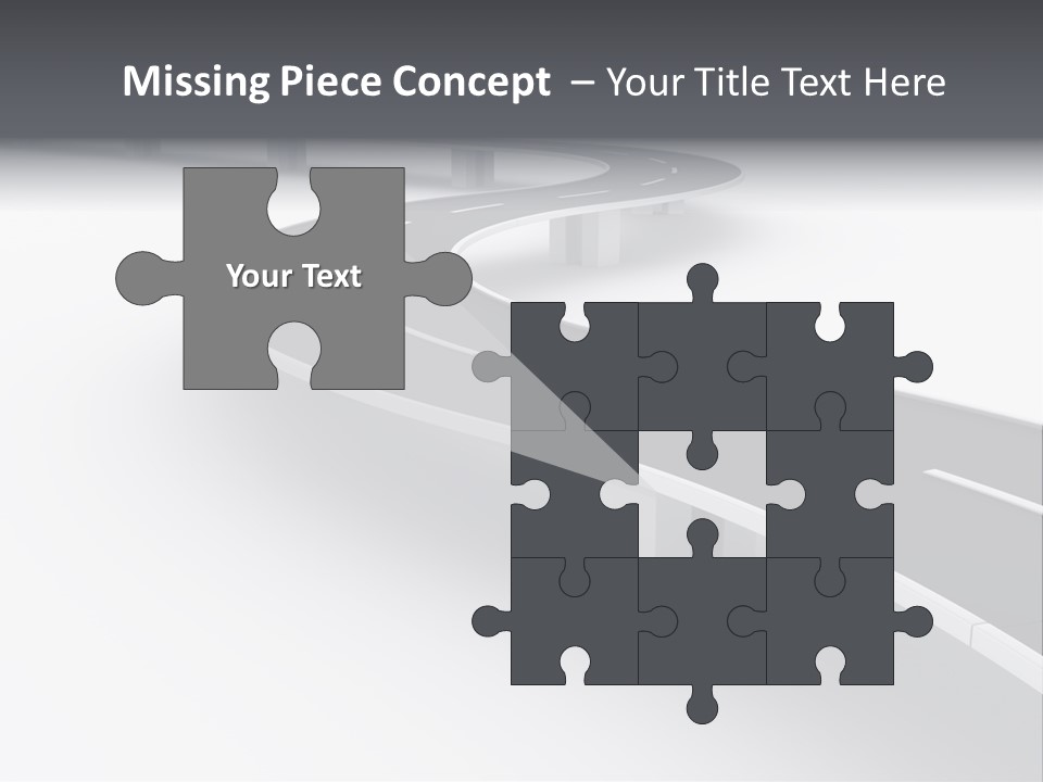 Street Isolated Road PowerPoint Template