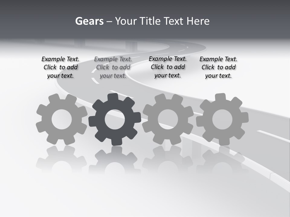 Street Isolated Road PowerPoint Template