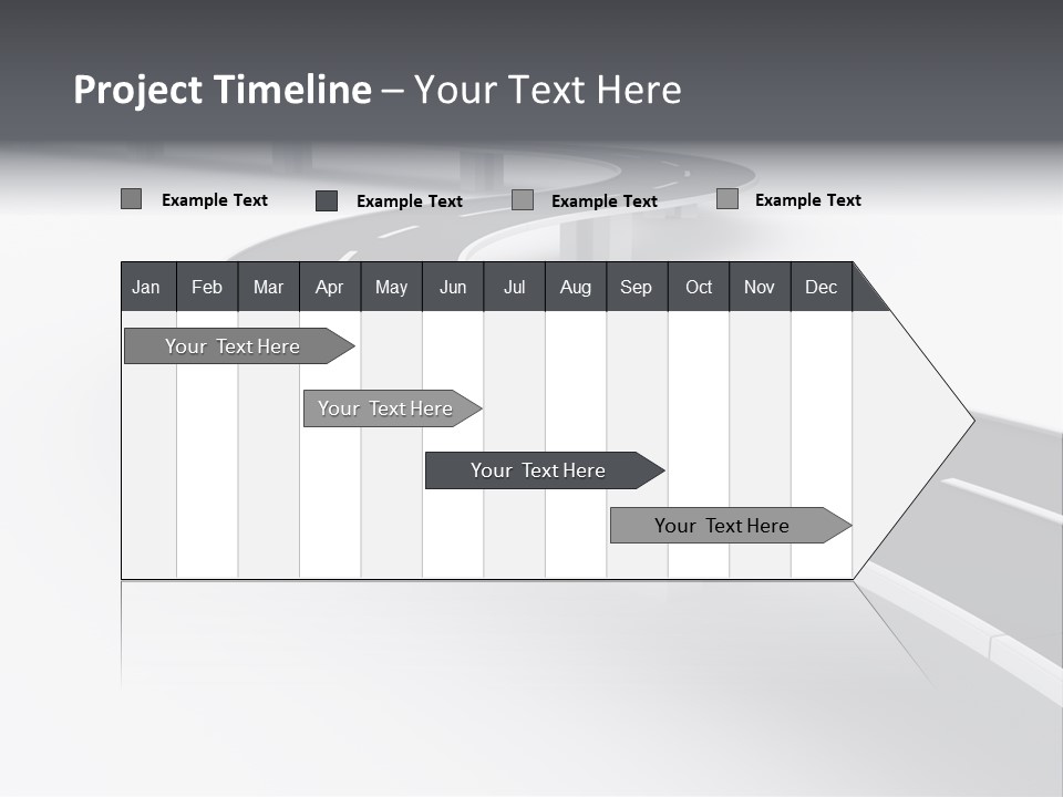 Street Isolated Road PowerPoint Template
