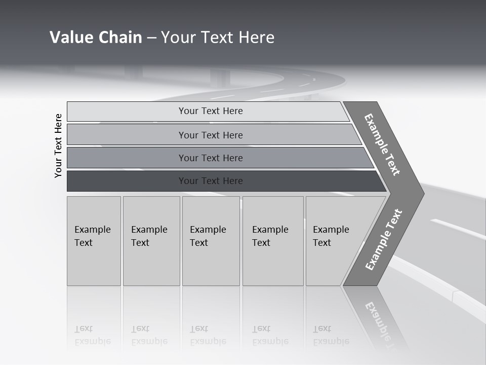 Street Isolated Road PowerPoint Template