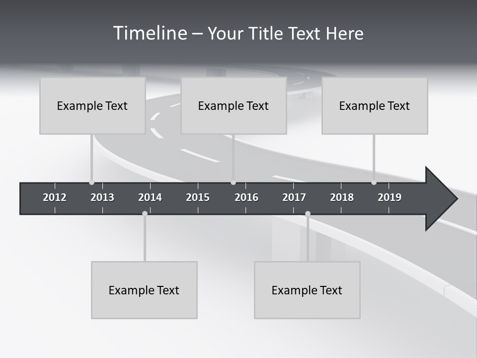 Street Isolated Road PowerPoint Template