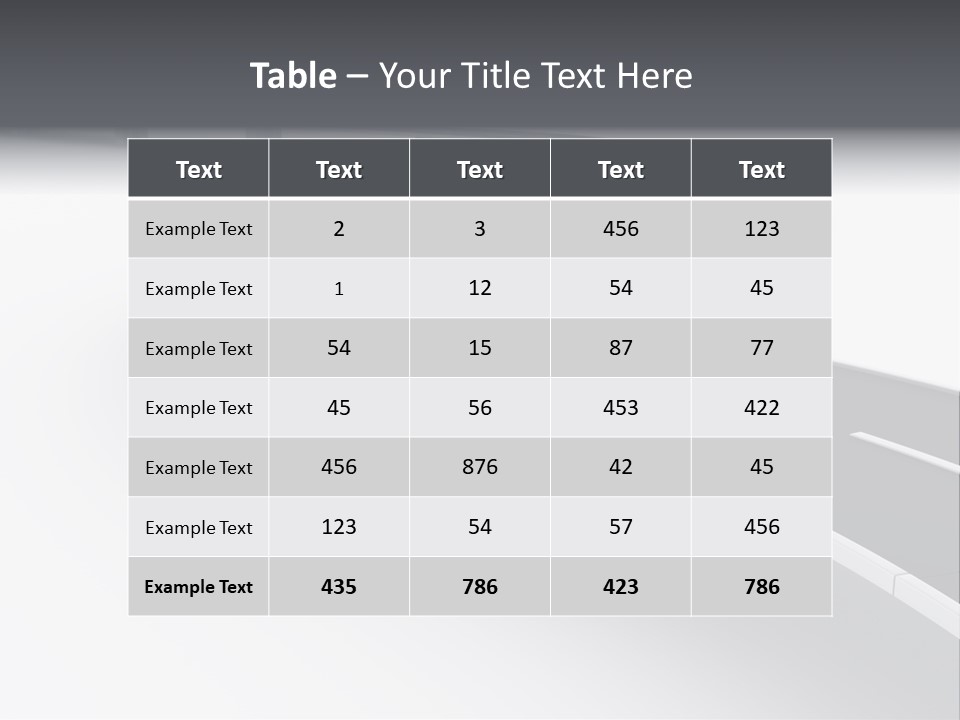 Street Isolated Road PowerPoint Template