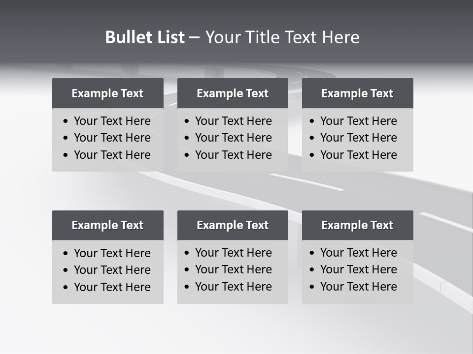 Street Isolated Road PowerPoint Template