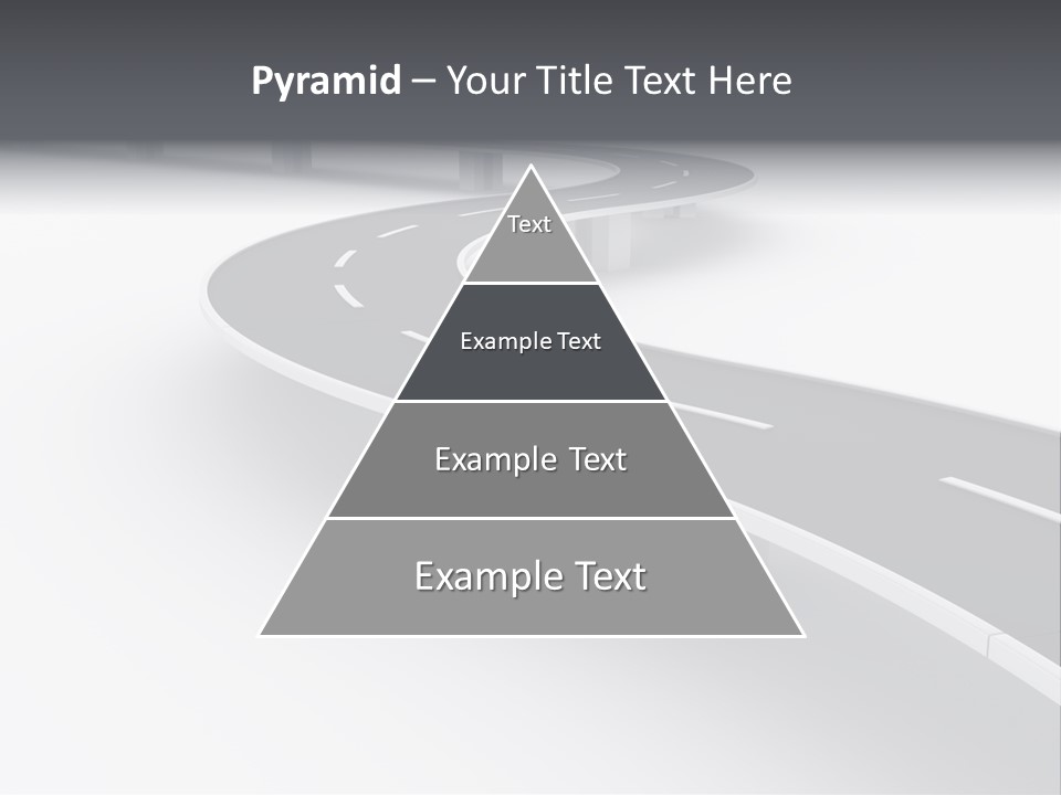 Street Isolated Road PowerPoint Template