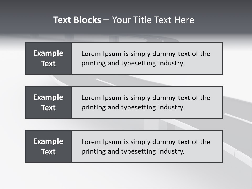 Street Isolated Road PowerPoint Template