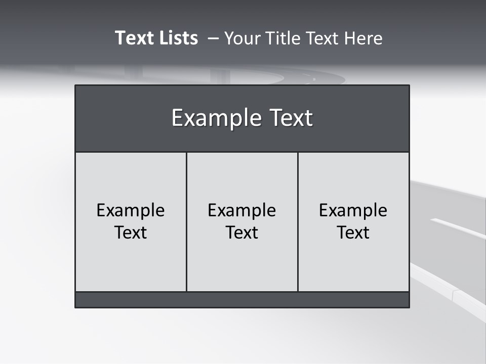 Street Isolated Road PowerPoint Template