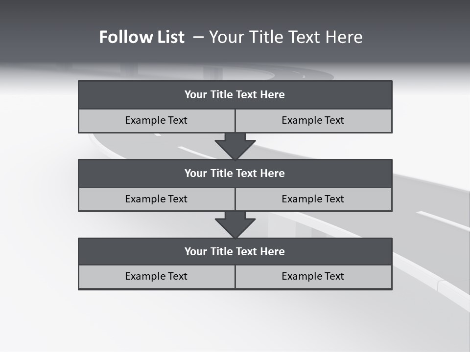 Street Isolated Road PowerPoint Template